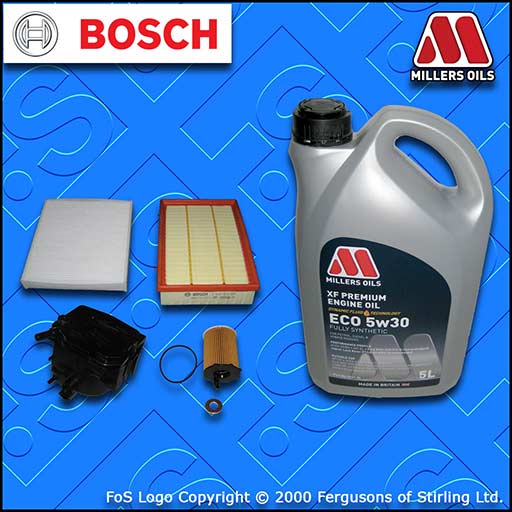 SERVICE KIT for FORD FOCUS MK2 1.6 TDCI OIL AIR FUEL CABIN FILTER +OIL 2004-2005