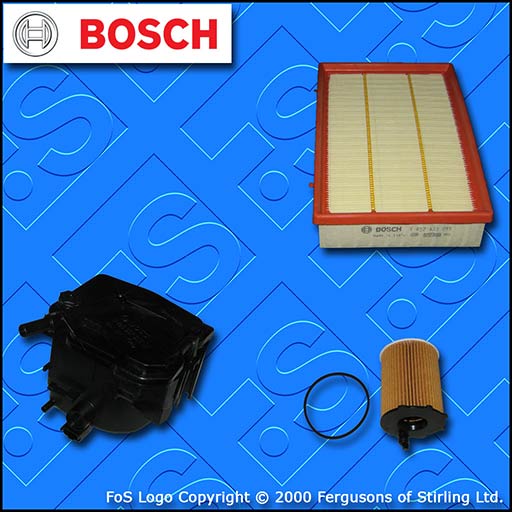 SERVICE KIT for FORD FOCUS MK2 1.6 TDCI BOSCH OIL AIR FUEL FILTERS (2004-2005)