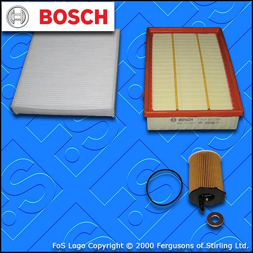 SERVICE KIT for VOLVO C30 1.6 D BOSCH OIL AIR CABIN FILTERS (2006-2007)