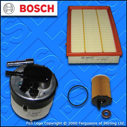 SERVICE KIT for VOLVO C30 1.6 D BOSCH OIL AIR FUEL FILTERS (2006-2007)