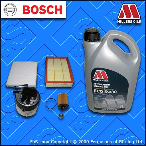 SERVICE KIT FORD FOCUS C-MAX 1.6 TDCI OIL AIR FUEL CABIN FILTER +OIL (2005-2007)