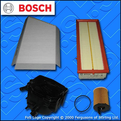 SERVICE KIT for PEUGEOT 206 1.6 HDI CC SW OIL AIR FUEL CABIN FILTER (04-07)