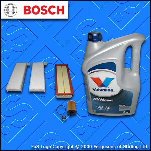 SERVICE KIT for PEUGEOT 3008 1.6 HDI DV6TED4 OIL AIR CABIN FILTER +OIL 2009-2016