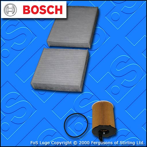 SERVICE KIT for PEUGEOT 207 1.6 HDI CC SW BOSCH OIL CABIN FILTERS (2006-2009)