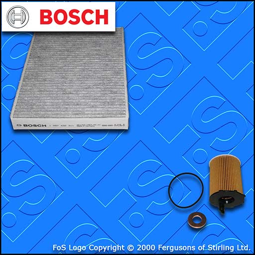 SERVICE KIT for PEUGEOT 407 1.6 HDI BOSCH OIL CABIN FILTERS (2008-2010)