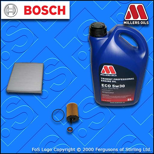 SERVICE KIT for FORD S-MAX 1.6 TDCI OIL CABIN FILTER +5w30 LL OIL (2011-2014)