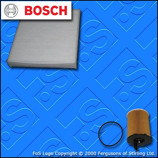 SERVICE KIT for FORD C-MAX 1.6 TDCI BOSCH OIL CABIN FILTERS (2007-2010)