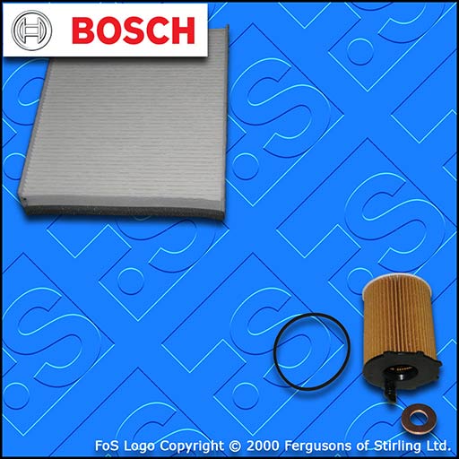 SERVICE KIT for FORD C-MAX 1.6 TDCI BOSCH OIL CABIN FILTERS (2010-2018)