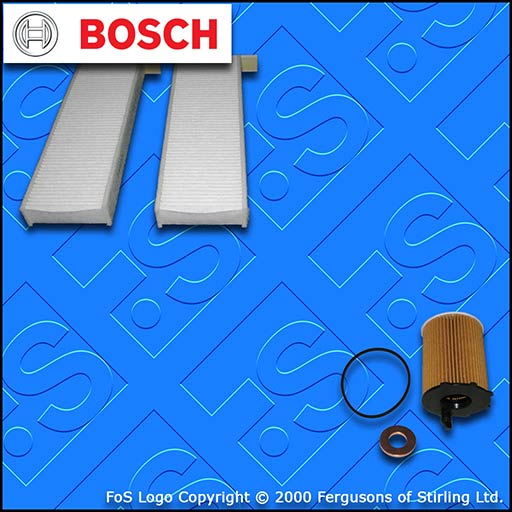 SERVICE KIT for PEUGEOT PARTNER 1.6 HDI BOSCH OIL CABIN FILTERS (2008-2011)