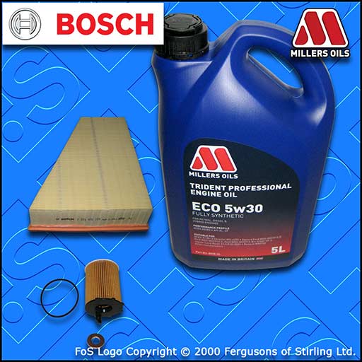 SERVICE KIT for FORD S-MAX 1.6 TDCI OIL AIR FILTER +5w30 LL OIL (2011-2014)