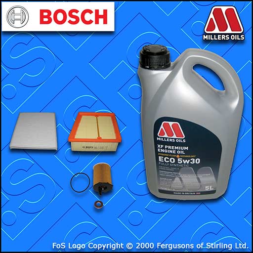 SERVICE KIT for FORD B-MAX 1.6 TDCI OIL AIR CABIN FILTERS +ECO OIL (2012-2015)
