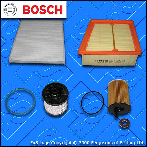 SERVICE KIT for FORD B-MAX 1.5 TDCI BOSCH OIL AIR FUEL CABIN FILTERS (2015-2019)