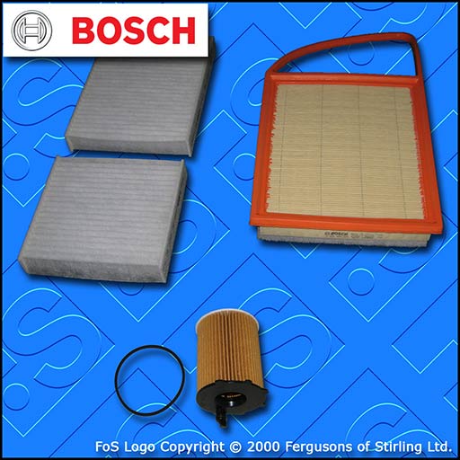 SERVICE KIT for PEUGEOT 207 1.4 HDI DV4C BOSCH OIL AIR CABIN FILTERS (2010-2015)