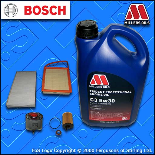 SERVICE KIT for TOYOTA PROACE 1.6 D OIL AIR FUEL CABIN FILTERS +OIL (2013-2016)