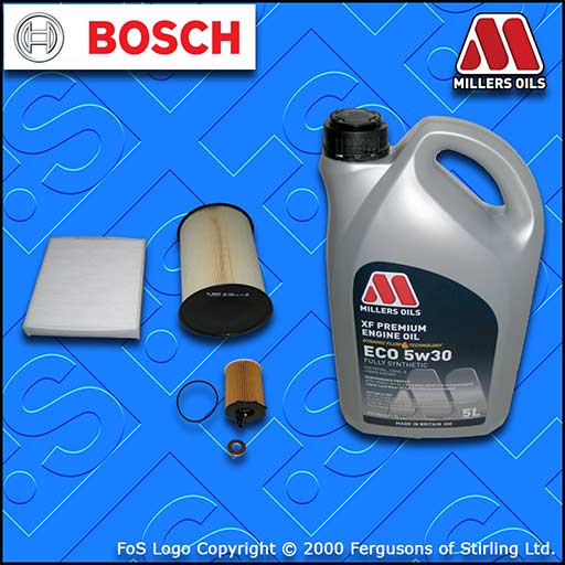 SERVICE KIT for FORD C-MAX 1.6 TDCI BOSCH OIL AIR CABIN FILTERS +OIL (2007-2010)