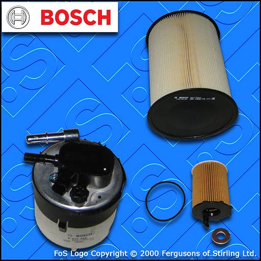 SERVICE KIT for VOLVO C30 1.6 D BOSCH OIL AIR FUEL FILTERS (2007-2011)
