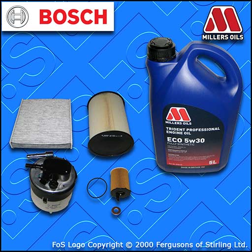 SERVICE KIT for FORD FOCUS MK2 1.6 TDCI OIL AIR FUEL CABIN FILTER +OIL 2007-2012