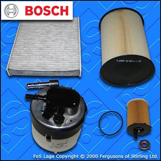 SERVICE KIT for VOLVO C30 1.6 D BOSCH OIL AIR FUEL CABIN FILTERS (2007-2011)