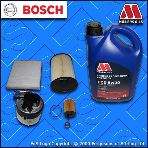 SERVICE KIT for FORD C-MAX 1.6 TDCI OIL AIR FUEL CABIN FILTERS +OIL (2007-2010)