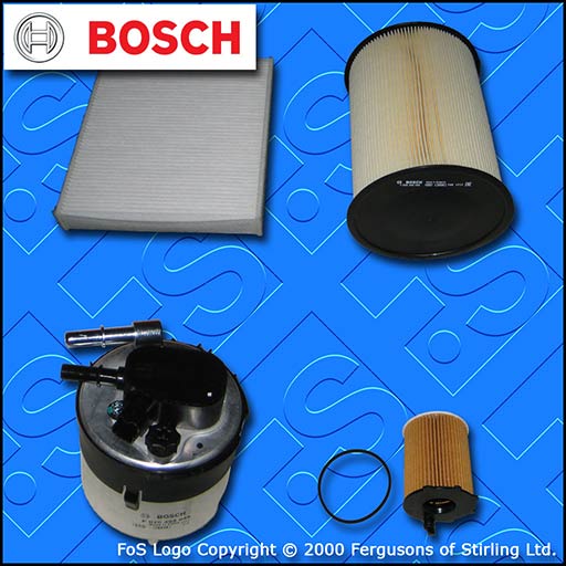 SERVICE KIT for FORD C-MAX 1.6 TDCI BOSCH OIL AIR FUEL CABIN FILTERS (2007-2010)