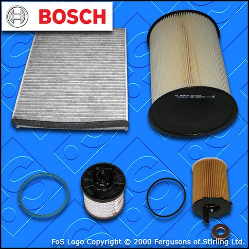 SERVICE KIT for FORD C-MAX 1.5 TDCI BOSCH OIL AIR FUEL CABIN FILTERS (2015-2019)