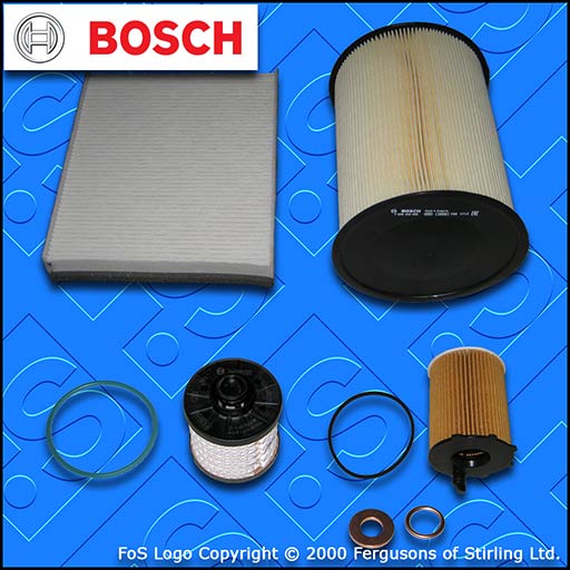SERVICE KIT FORD FOCUS MK3 1.5 TDCI BOSCH OIL AIR FUEL CABIN FILTERS (2014-2018)