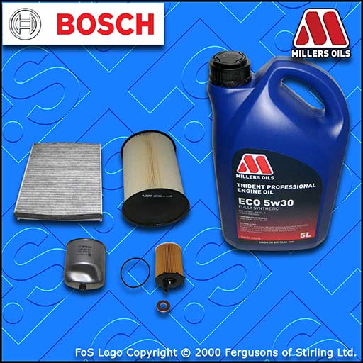 SERVICE KIT for FORD FOCUS MK3 1.6 TDCI OIL AIR FUEL CABIN FILTER +OIL 2010-2017