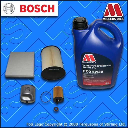 SERVICE KIT for FORD FOCUS MK3 1.6 TDCI OIL AIR FUEL CABIN FILTER +OIL 2010-2017