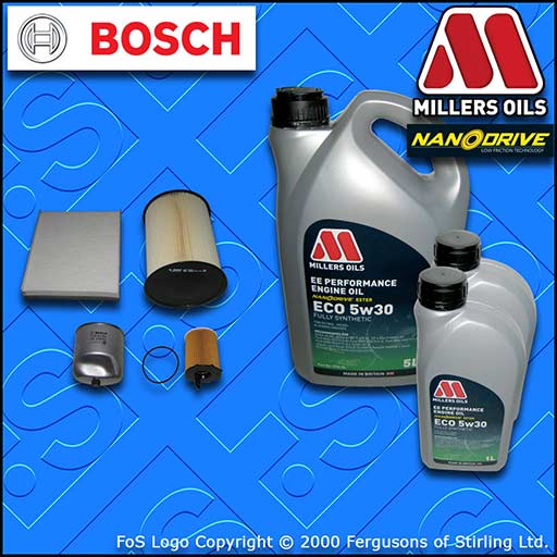 SERVICE KIT FORD TRANSIT CONNECT 1.6 TDCI OIL AIR FUEL CABIN FILTER +OIL (13-19)