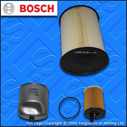 SERVICE KIT for FORD FOCUS MK3 1.6 TDCI BOSCH OIL AIR FUEL FILTERS (2010-2017)