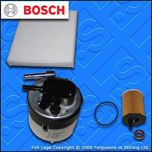 SERVICE KIT for VOLVO C30 1.6 D BOSCH OIL FUEL CABIN FILTERS (2006-2011)