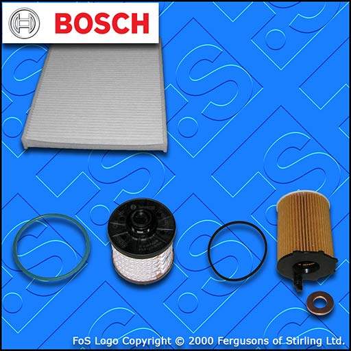 SERVICE KIT for FORD B-MAX 1.5 TDCI BOSCH OIL FUEL CABIN FILTERS (2015-2019)