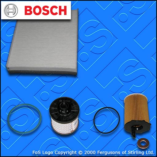 SERVICE KIT for FORD KUGA 1.5 TDCI BOSCH OIL FUEL CABIN FILTERS (2016-2019)