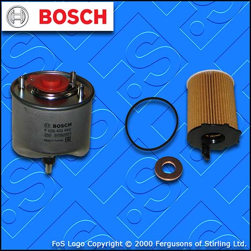 SERVICE KIT for TOYOTA PROACE 1.6 D BOSCH OIL FUEL FILTERS (2013-2016)