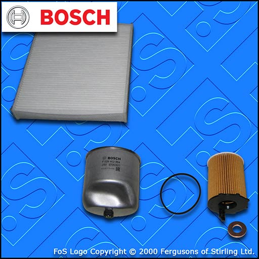 SERVICE KIT for FORD S-MAX 1.6 TDCI BOSCH OIL FUEL CABIN FILTERS (2011-2014)