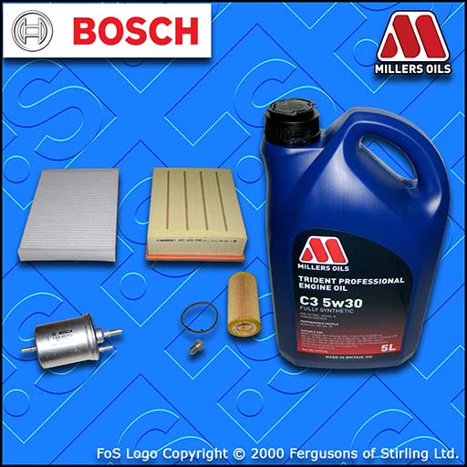 SERVICE KIT AUDI A4 (B7) 2.0 16V TFSI OIL AIR FUEL CABIN FILTER +OIL (2004-2008)