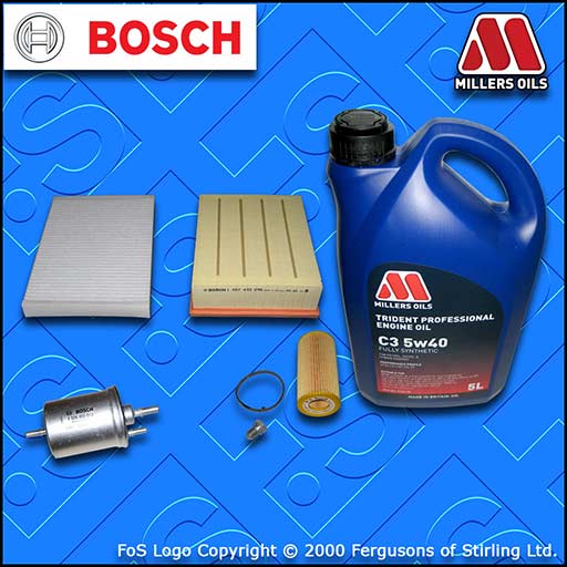 SERVICE KIT AUDI A4 (B7) 2.0 16V TFSI OIL AIR FUEL CABIN FILTER +OIL (2004-2008)