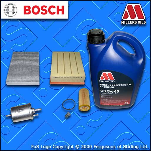 SERVICE KIT AUDI A4 (B7) 2.0 16V TFSI OIL AIR FUEL CABIN FILTER +OIL (2004-2008)