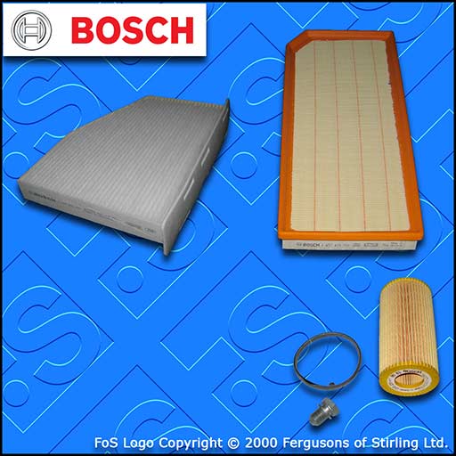 SERVICE KIT for SEAT LEON (1P) 2.0 TFSI BOSCH OIL AIR CABIN FILTERS (2005-2009)