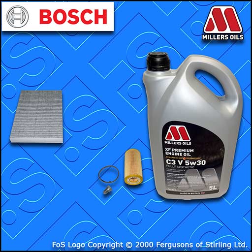 SERVICE KIT for AUDI A4 (B7) 2.0 16V TFSI OIL CABIN FILTER +5w30 OIL (2004-2008)