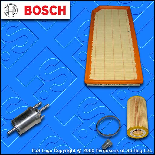 SERVICE KIT for SEAT LEON (1P) 2.0 TFSI BOSCH OIL AIR FUEL FILTERS (2006-2012)
