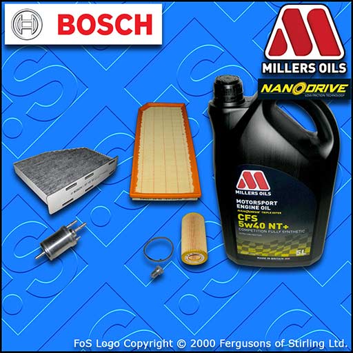 SERVICE KIT AUDI S3 (8P) 2.0 TFSI OIL AIR FUEL CABIN FILTER NT+ OIL (2006-2013)