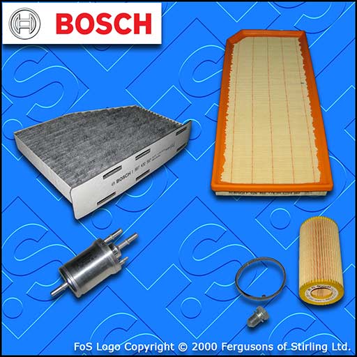 SERVICE KIT for VW SCIROCCO 2.0 R BOSCH OIL AIR FUEL CABIN FILTERS (2009-2017)