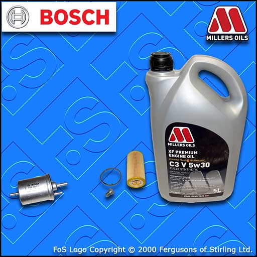 SERVICE KIT AUDI A4 (B7) 2.0 16V TFSI OIL FUEL FILTER +5w30 XF OIL (2004-2008)