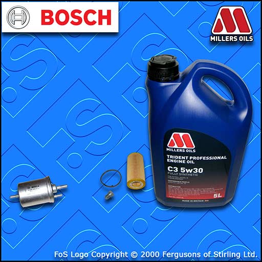 SERVICE KIT AUDI A4 (B7) 2.0 16V TFSI OIL FUEL FILTER +5w30 LL OIL (2004-2008)