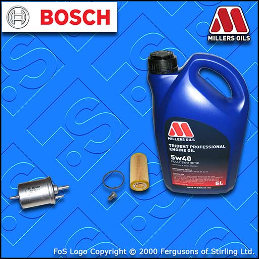 SERVICE KIT AUDI A4 (B7) 2.0 16V TFSI OIL FUEL FILTER +5w40 FS OIL (2004-2008)