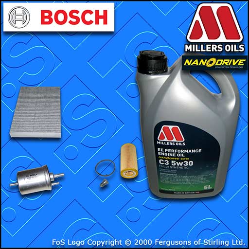 SERVICE KIT AUDI A4 (B7) 2.0 16V TFSI OIL FUEL CABIN FILTER+5w30 OIL (2004-2008)