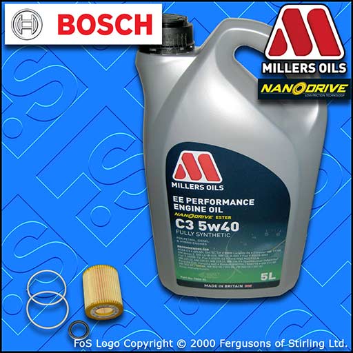 SERVICE KIT OPEL VAUXHALL ASTRA H MK5 1.9 CDTI OIL FILTER with 5L 5w40 EE OIL