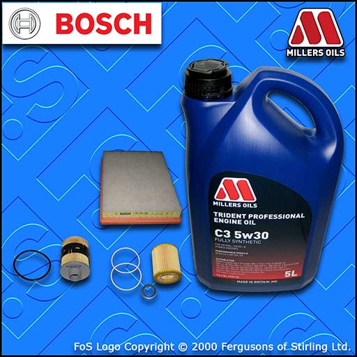 SERVICE KIT for SAAB 9-3 1.9 TID OIL AIR FUEL FILTERS +MILLERS OIL (2004-2005)