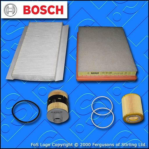 SERVICE KIT for SAAB 9-3 1.9 TID BOSCH OIL AIR FUEL CABIN FILTERS (2004-2005)